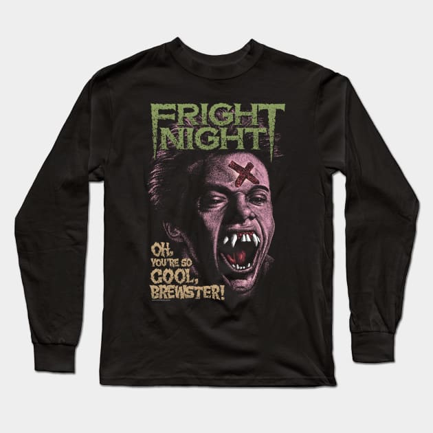 Fright Night, Horror, Cult Classic, Vampire Long Sleeve T-Shirt by PeligroGraphics